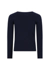 Meisjes Kyas Rib Jersey Top van NoNo in de kleur Navy Blazer in maat 134-140.