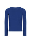 Meisjes Kyas Rib Jersey Top van NoNo in de kleur Intense Blue in maat 134-140.