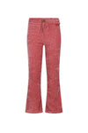 Meisjes Sady AOP Flared Velvet Jersey Pants van NoNo in de kleur Sunset Pink in maat 134-140.