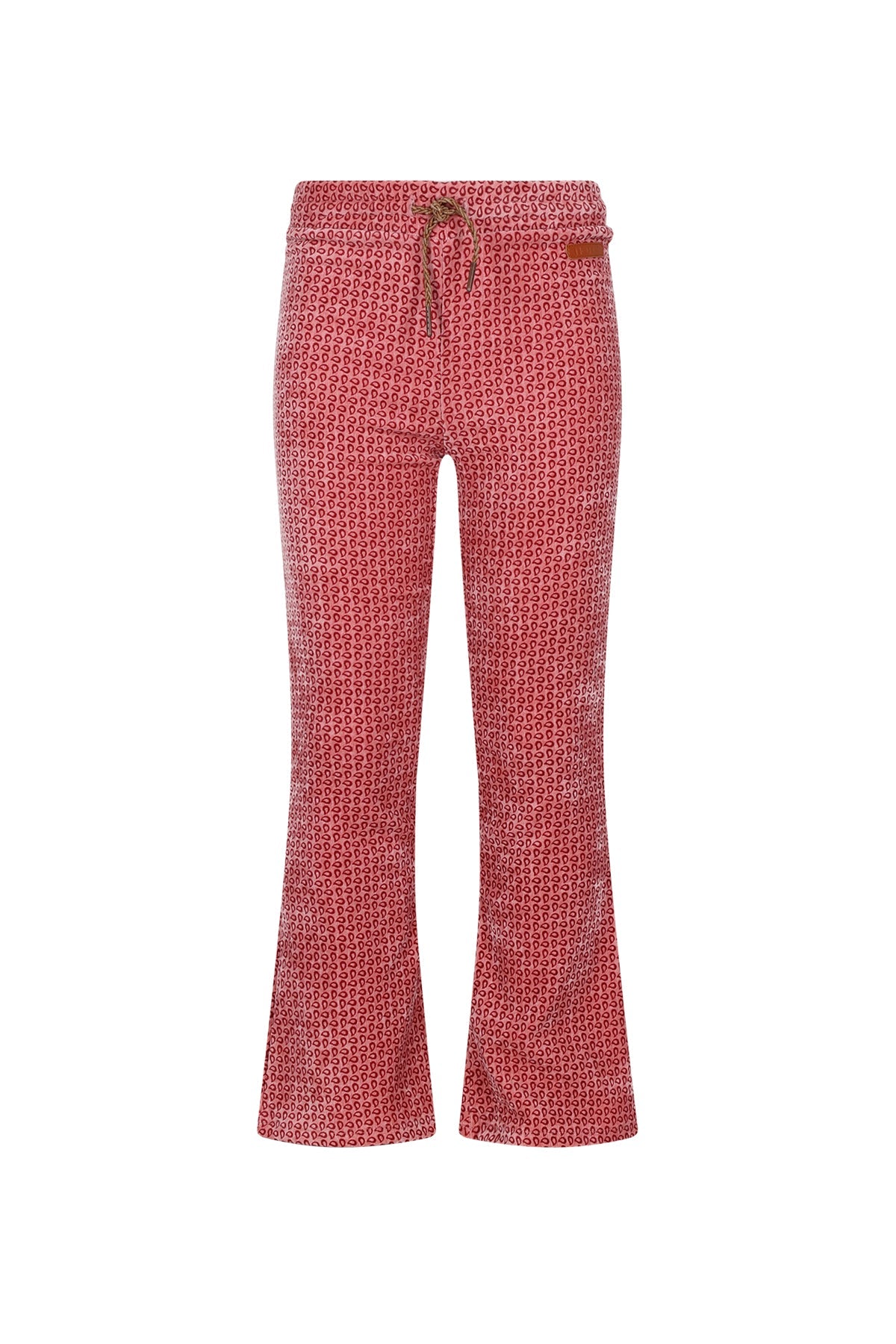 NoNo Sady AOP Flared Velvet Jersey Pants