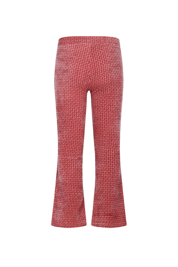 NoNo Sady AOP Flared Velvet Jersey Pants