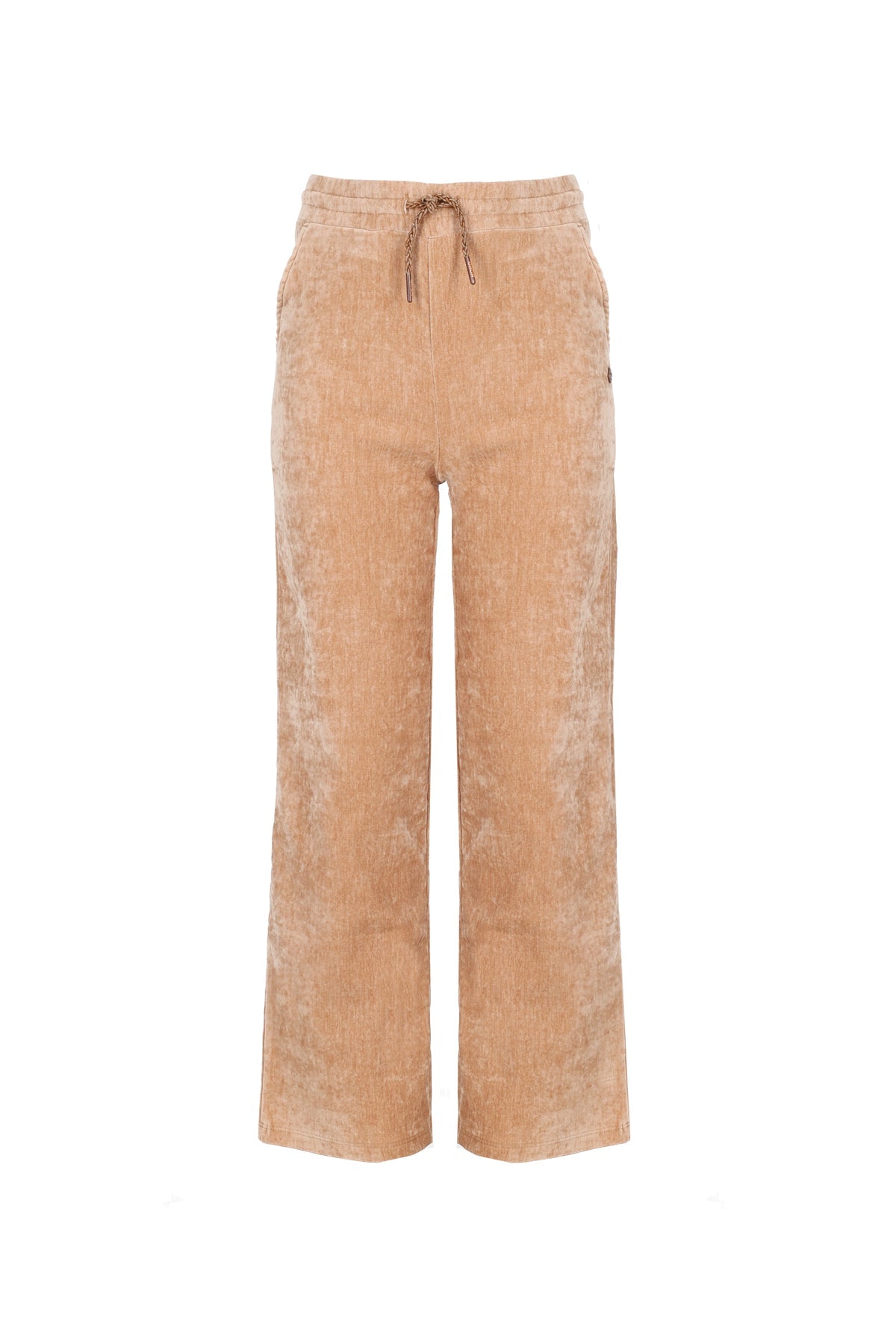 NoNo Sayla Wide Leg Velvet Stretch Pants