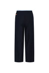 Meisjes Sarah Pinstripe Pants with contrast waistband van NoNo in de kleur Navy Blazer in maat 134-140.