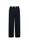 Meisjes Sarah Pinstripe Pants with contrast waistband van NoNo in de kleur Navy Blazer in maat 134-140.