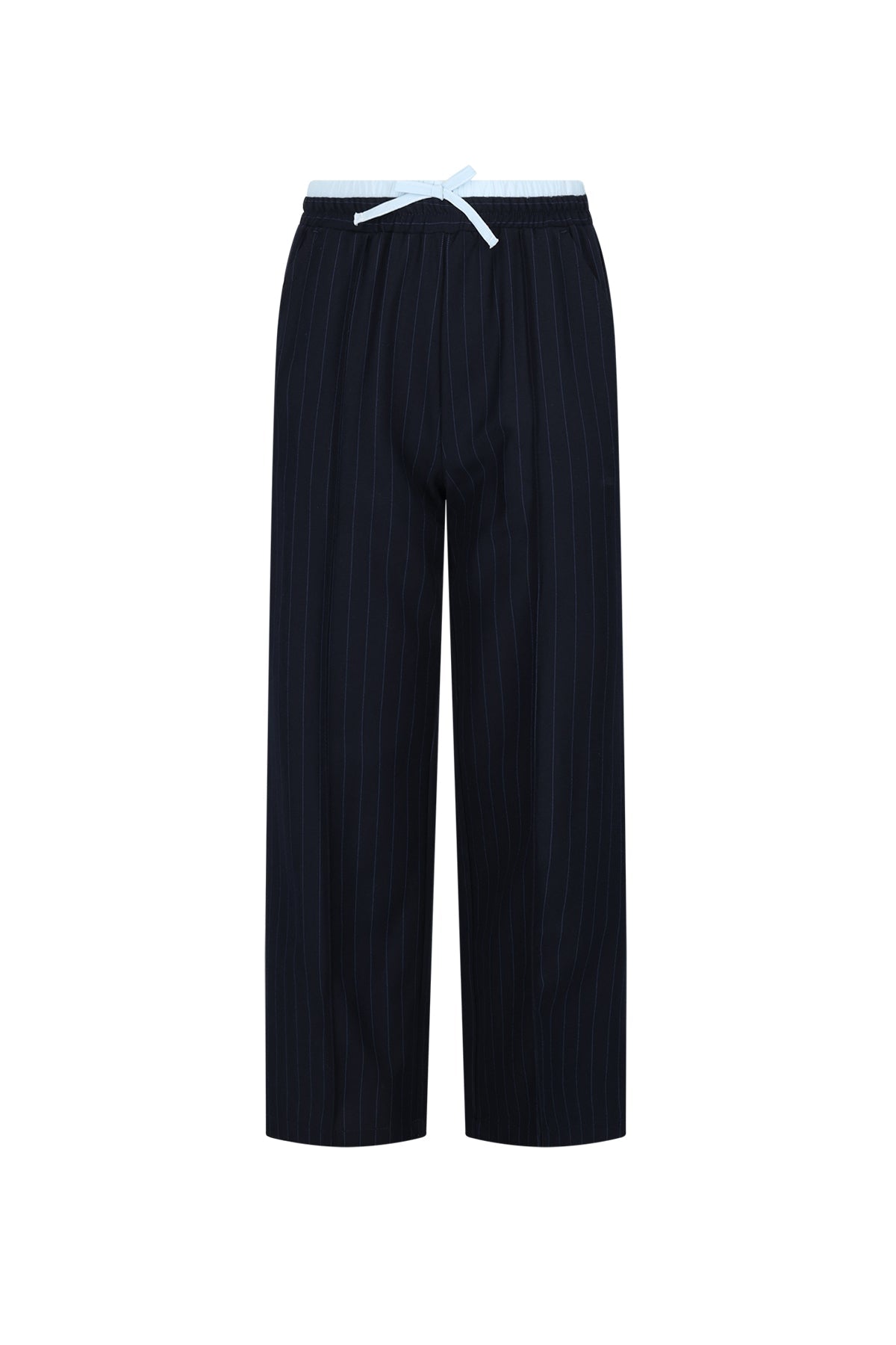 NoNo Sarah Pinstripe Pants with contrast waistband