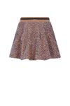 Meisjes Nacey Flared Velvet AOP skirt van NoNo in de kleur Taupe in maat 134-140.