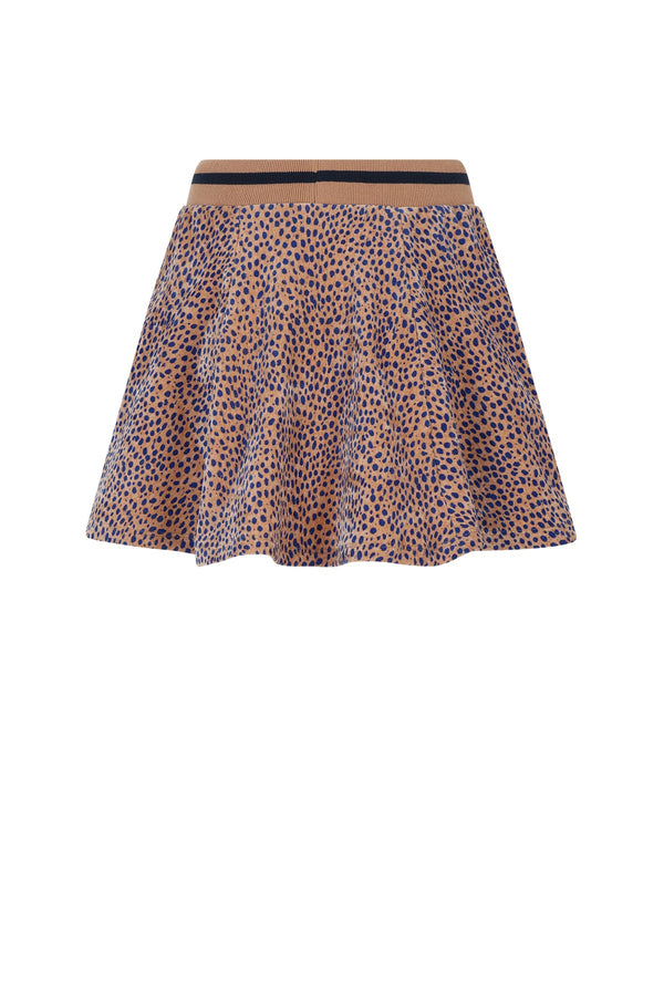 NoNo Nacey Flared Velvet AOP skirt