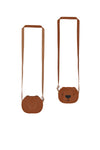 Meisjes Bear Fake Leather Bag van NoNo in de kleur Taupe in maat One Size.
