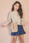 Meisjes Bunny Soft Fur Bag van NoNo in de kleur Sand Blush in maat One Size.