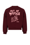 NoNo Konono Soft Furry Sweat Out of Office print