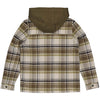 Jongens Shirt NIGELLW241 van Little Levv in de kleur Yarn dye black check in maat 128.