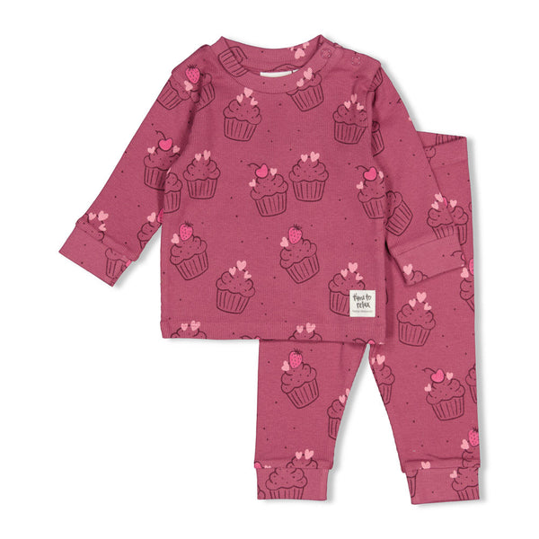 Meisjes Chloe Cupcake - Premium Sleepwear by Feetje van Feetje in de kleur Violet.