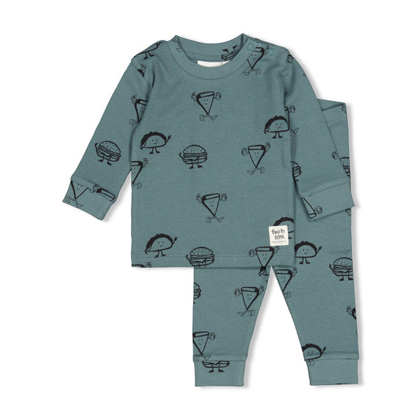 Jongens Jack Snack - Premium Sleepwear by Feetje van Feetje in de kleur Petrol.