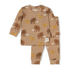 Jongens Milo Mammoth - Premium Sleepwear by Feetje van Feetje in de kleur Taupe.