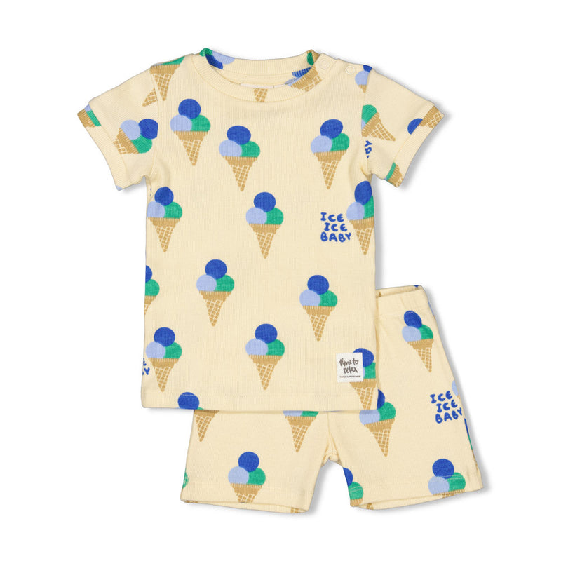 Jongens Gino Gelato - Premium Summerwear by Feetje van Feetje in de kleur Geel in maat 128.