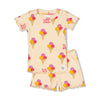 Meisjes Isa Icecream - Premium Summerwear by Feetje van Feetje in de kleur Perzik in maat 128.