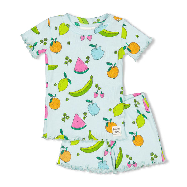 Meisjes Femmy Fruit - Premium Summerwear by Feetje van Feetje in de kleur Mint in maat 128.