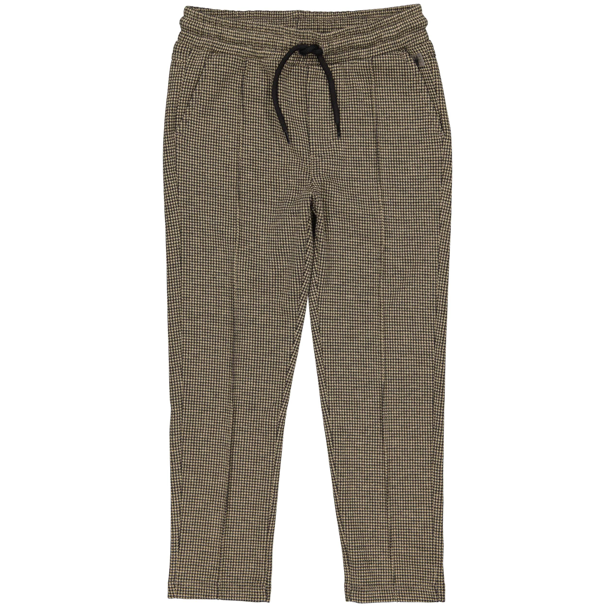 Jongens Pants NOXLW243 van Little Levv in de kleur AOP Grey check in maat 128.