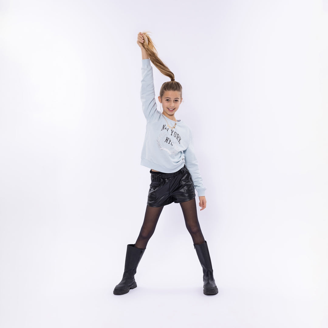 Meisjes Sweater van No Way Monday in de kleur Blue in maat 164.