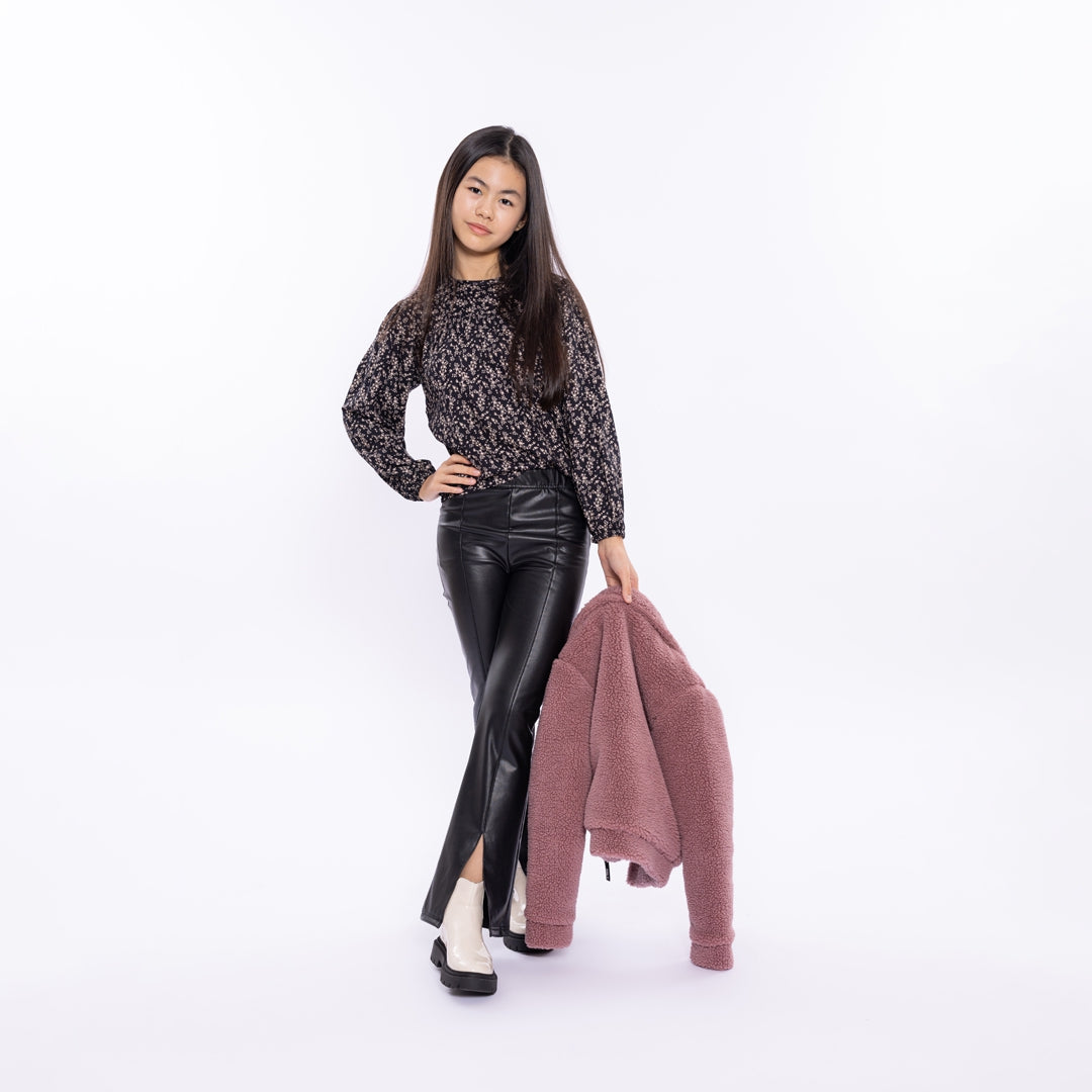 Meisjes Blouse ls van No Way Monday in de kleur Black in maat 164.