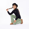Meisjes T-shirt ls van No Way Monday in de kleur Black in maat 164.