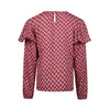 Meisjes Blouse ls van No Way Monday in de kleur Burgundy in maat 164.
