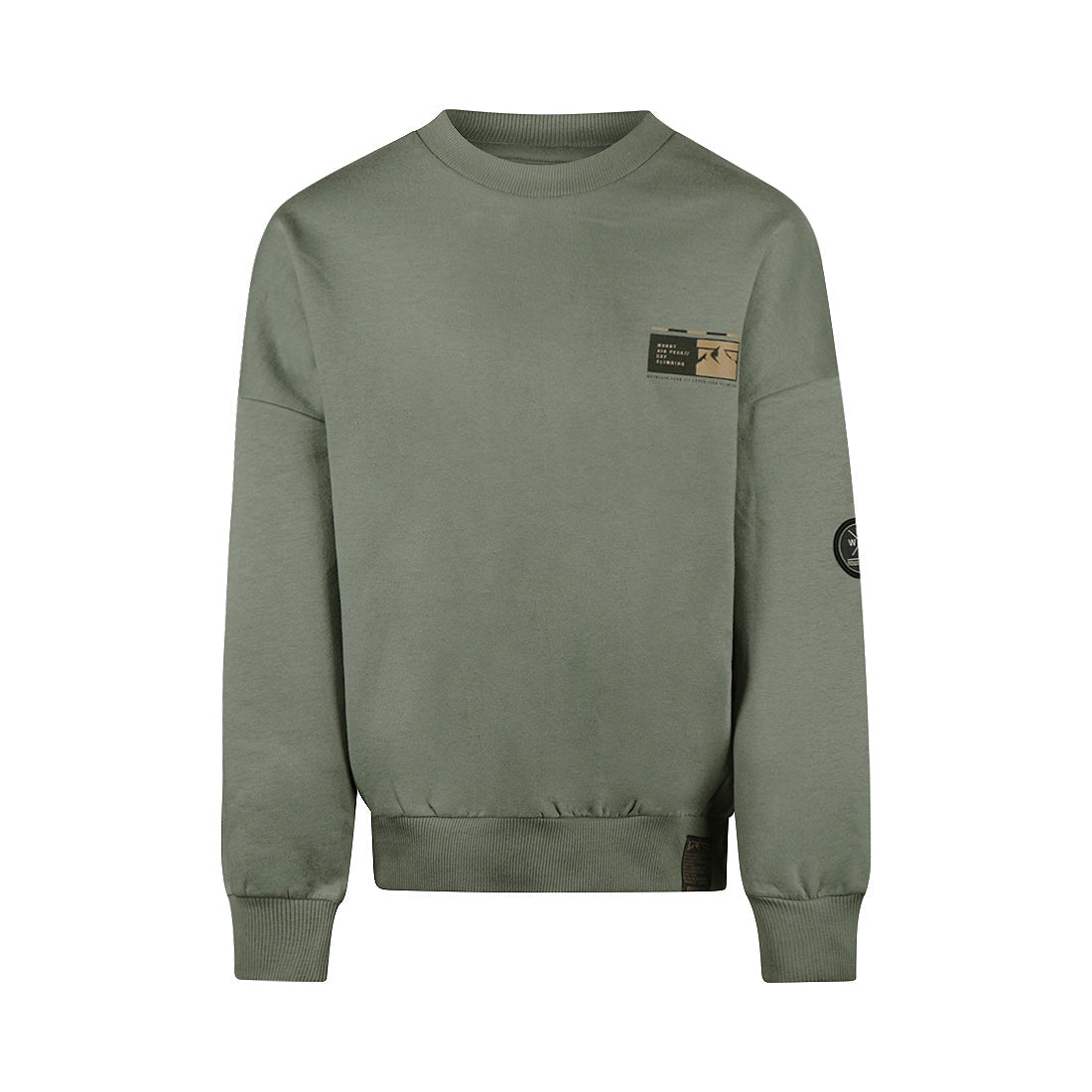 Jongens Sweater loose fit van No Way Monday in de kleur Faded green in maat 164.