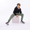 Jongens Jogging trousers van No Way Monday in de kleur Faded green in maat 164.