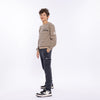 Jongens Sweater loose fit van No Way Monday in de kleur Light grey in maat 164.