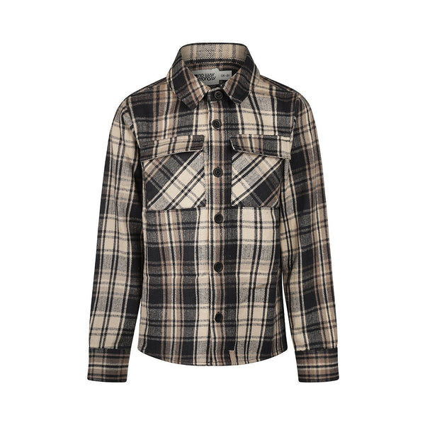 Jongens Shirt ls van No Way Monday in de kleur Anthracite in maat 164.