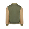 Jongens Cardigan baseball van Koko Noko in de kleur Army green in maat 128.