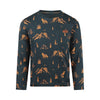 Jongens T-shirt ls van Koko Noko in de kleur Steel blue in maat 128.