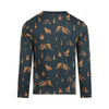 Jongens T-shirt ls van Koko Noko in de kleur Steel blue in maat 128.