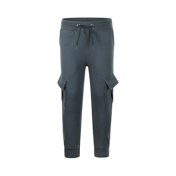 Jongens Jogging trousers cargo van Koko Noko in de kleur Steel blue in maat 128.