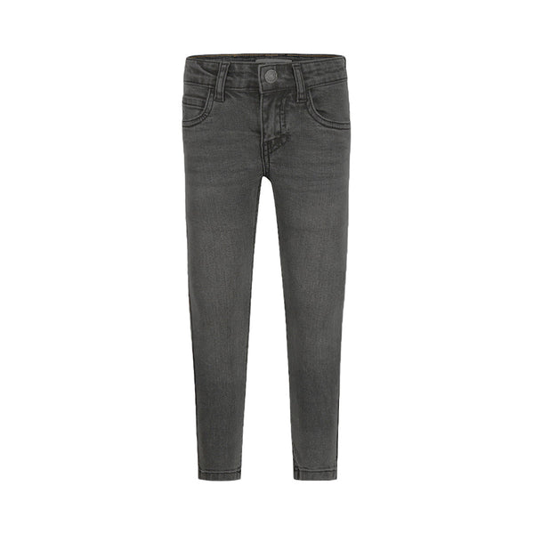 Jongens Jeans skinny van Koko Noko in de kleur Dark grey jeans in maat 128.