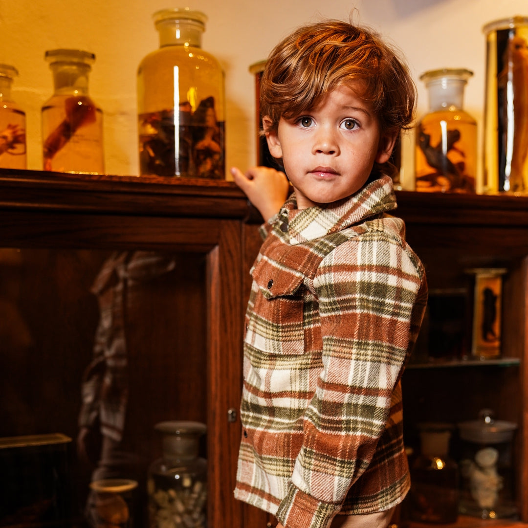 Jongens Shirt ls van Koko Noko in de kleur Green in maat 128.