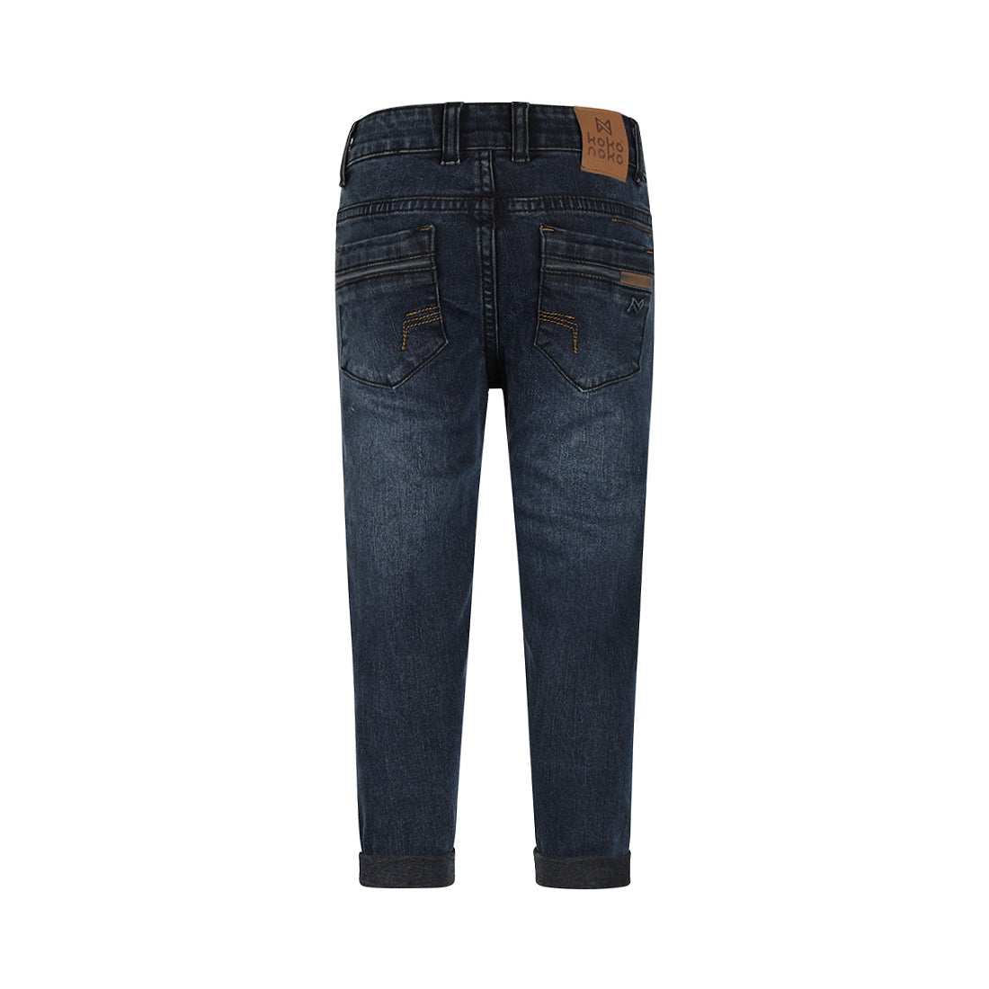 Jongens Jeans loose fit van Koko Noko in de kleur Blue jeans in maat 128.