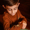 Jongens T-shirt ls van Koko Noko in de kleur Dark brown in maat 128.
