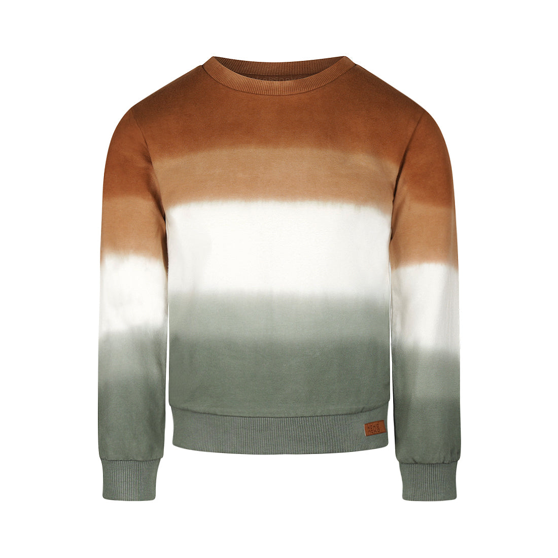 Jongens Sweater with crewneck van Koko Noko in de kleur Dark brown in maat 128.