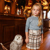 Meisjes T-shirt ls turtle neck van Koko Noko in de kleur Blue in maat 128.