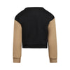 Meisjes Sweater loose fit cropped van Koko Noko in de kleur Faded black in maat 128.