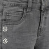 Meisjes Jeans loose fit van Koko Noko in de kleur Black jeans in maat 128.