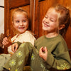 Meisjes Legging flared van Koko Noko in de kleur Army green in maat 128.