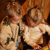 Meisjes Jacket teddy van Koko Noko in de kleur  Off white in maat 128.