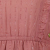 Meisjes Dress ls van Koko Noko in de kleur  Dark old pink in maat 128.