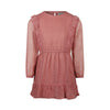Meisjes Dress ls van Koko Noko in de kleur  Dark old pink in maat 128.