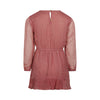 Meisjes Dress ls van Koko Noko in de kleur  Dark old pink in maat 128.