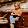 Meisjes Jeans wide leg van Koko Noko in de kleur Blue jeans in maat 128.
