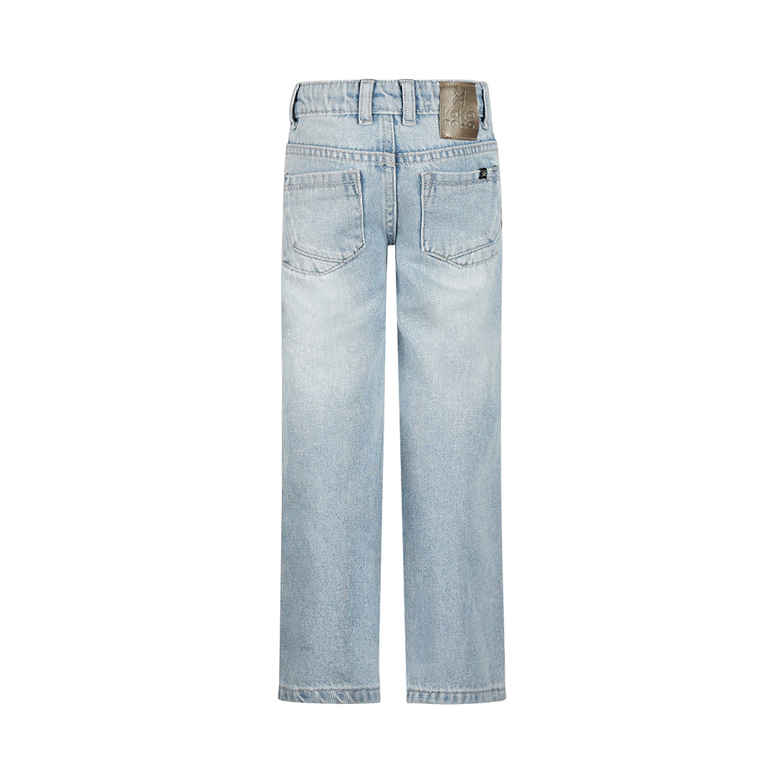 Meisjes Jeans wide leg van Koko Noko in de kleur Blue jeans in maat 128.