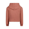 Meisjes Sweater dropped shoulder with hood van  in de kleur  Dark old pink in maat 128.